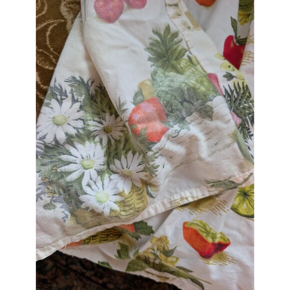Vintage Fruit Valance & Curtains: 50s/60s Kitchen Curtain Set - Picture 9 of 11